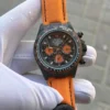 ساعة رولكس قماش برتقالي