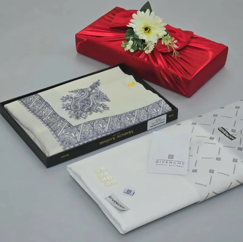 بكج شال كشميري مع ثوب