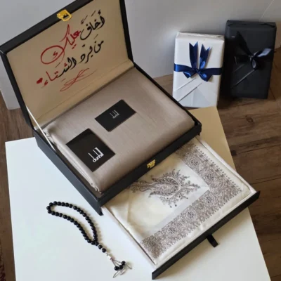 بوكس رجالي شتوي شال كشميري وقماش