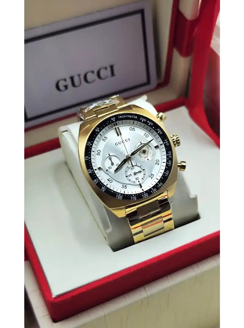 ساعة غوتشي ذهبي رجال