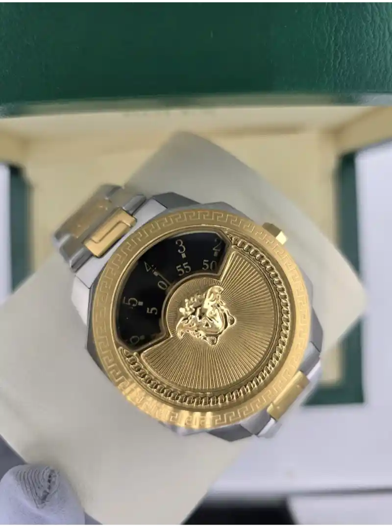 ساعه فرزاتشي ذهبي وفضي رجالي