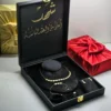طقم اكسسوارات مطلي ذهب